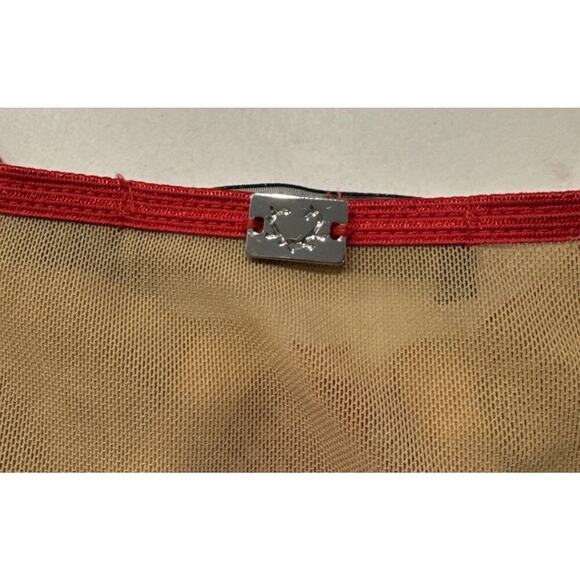 For Love & Lemons Skivvies Size XS Red Nude Underwire Bralette Bra Festival READ - Picture 6 of 8